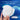 White device held by a hand with water splash design and product dimensions on a blue background