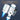 Heating element with glowing blue flames and text on a dark background